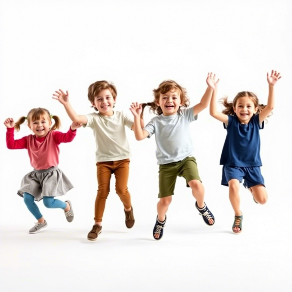 Kinder beim gemeinsamen Tanzen